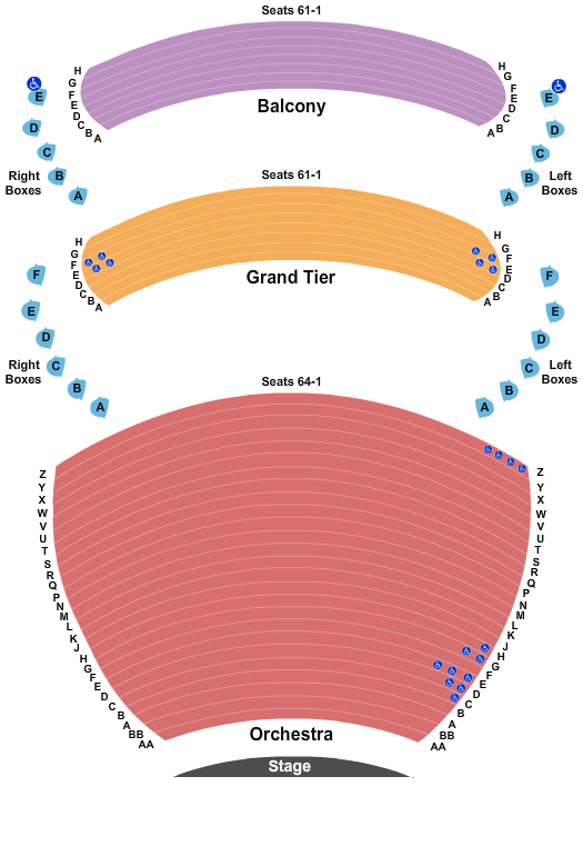 Whitney Hall Book of Mormon Seating Chart